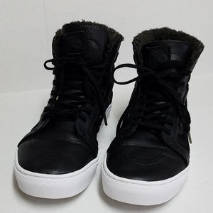 Vanns Mens Skateboard Sneakers Black Sz 12 M